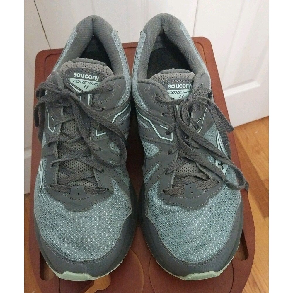 Saucony Women Cohesion II running shoes, Grey w/Teal S10428-1 Size 10W preowned - Picture 5 of 8